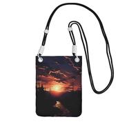 SDTYKHJ Cell Phone Purse Dusk Scenery Crossbody Bags Waterproof Cell Phone Bag Shoulder Handbag for Women