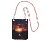 SDTYKHJ Cell Phone Purse Dusk Scenery Crossbody Bags Waterproof Cell Phone Bag Shoulder Handbag for Women