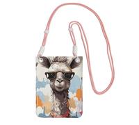 SDTYKHJ Cell Phone Purse Funny Giraffe with Sunglasses Crossbody Bags Waterproof Cell Phone Bag Shoulder Handbag for Women, Pink, One Size