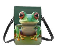 SDTYKHJ Cell Phone Purse Green Funny Frog Crossbody Bags Waterproof Cell Phone Bag Shoulder Handbag for Women
