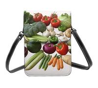 SDTYKHJ Cell Phone Purse Introduction of Various Vegetables Crossbody Bags Waterproof Cell Phone Bag Shoulder Handbag for Women
