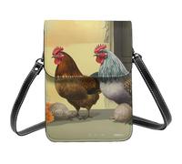 SDTYKHJ Cell Phone Purse Italian Chickens Crossbody Bags Waterproof Cell Phone Bag Shoulder Handbag for Women