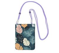 SDTYKHJ Cell Phone Purse Luxury Cute Leaves Crossbody Bags Waterproof Cell Phone Bag Shoulder Handbag for Women
