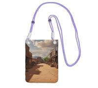 SDTYKHJ Cell Phone Purse Old Wild West Cowboy Town Crossbody Bags Waterproof Cell Phone Bag Shoulder Handbag for Women