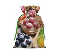 SDTYKHJ Christmas Gift Bags with Tags Christmas Drawstring Bag Fresh Sweet Tarts Gift Wrapping Sacks Bags Cloth Pouches Personalized Xmas Candy Bag Reusable Party Favor Pouch Small