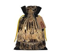 SDTYKHJ Christmas Gift Bags with Tags Christmas Drawstring Bag Gorgeous Crystal Chandelier Gift Wrapping Sacks Bags Cloth Pouches Personalized Xmas Candy Bag Reusable Party Favor Pouch Small