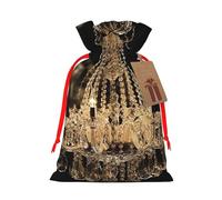 SDTYKHJ Christmas Gift Bags with Tags Christmas Drawstring Bag Gorgeous Crystal Chandelier Gift Wrapping Sacks Bags Cloth Pouches Personalized Xmas Candy Bag Reusable Party Favor Pouch Medium