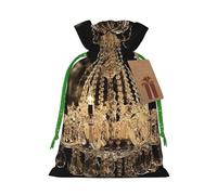 SDTYKHJ Christmas Gift Bags with Tags Christmas Drawstring Bag Gorgeous Crystal Chandelier Gift Wrapping Sacks Bags Cloth Pouches Personalized Xmas Candy Bag Reusable Party Favor Pouch Medium