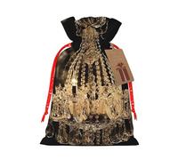 SDTYKHJ Christmas Gift Bags with Tags Christmas Drawstring Bag Gorgeous Crystal Chandelier Gift Wrapping Sacks Bags Cloth Pouches Personalized Xmas Candy Bag Reusable Party Favor Pouch Medium