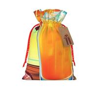 SDTYKHJ Christmas Gift Bags with Tags Christmas Drawstring Bag Happy Hour Gift Wrapping Sacks Bags Cloth Pouches Personalized Xmas Candy Bag Reusable Party Favor Pouch Small