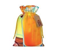 SDTYKHJ Christmas Gift Bags with Tags Christmas Drawstring Bag Happy Hour Gift Wrapping Sacks Bags Cloth Pouches Personalized Xmas Candy Bag Reusable Party Favor Pouch Small