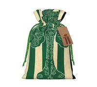 SDTYKHJ Christmas Gift Bags with Tags Christmas Drawstring Bag Irish American Flag Gift Wrapping Sacks Bags Cloth Pouches Personalized Xmas Candy Bag Reusable Party Favor Pouch Medium