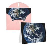 SDTYKHJ Greeting Card with Envelopes 4x6 in Get Well Blank Note Cards Blue Marble Earth Birthday Card Thinking of You Card Funny Postcards for Birthday Wedding Invitations