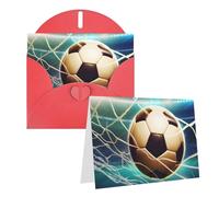 SDTYKHJ Greeting Card with Envelopes 4x6 in Get Well Blank Note Cards Goal Soccer Birthday Card Thinking of You Card Funny Postcards for Birthday Wedding Invitations