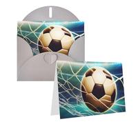 SDTYKHJ Greeting Card with Envelopes 4x6 in Get Well Blank Note Cards Goal Soccer Birthday Card Thinking of You Card Funny Postcards for Birthday Wedding Invitations