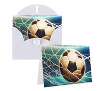 SDTYKHJ Greeting Card with Envelopes 4x6 in Get Well Blank Note Cards Goal Soccer Birthday Card Thinking of You Card Funny Postcards for Birthday Wedding Invitations