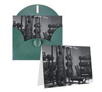 SDTYKHJ Greeting Card with Envelopes 4x6 in Get Well Blank Note Cards Gym Equipment Birthday Card Thinking of You Card Funny Postcards for Birthday Wedding Invitations