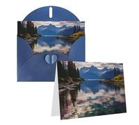 SDTYKHJ Greeting Card with Envelopes 4x6 in Get Well Blank Note Cards National park lake Birthday Card Thinking of You Card Funny Postcards for Birthday Wedding Invitations