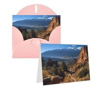 SDTYKHJ Greeting Card with Envelopes 4x6 in Get Well Blank Note Cards Pikes Peak Colorado Birthday Card Thinking of You Card Funny Postcards for Birthday Wedding Invitations