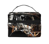 SDTYKHJ Makeup Bag for Women Cosmetic Bag Travel Toiletry Bag Drummer Make Up Organizer with Handle