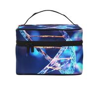 SDTYKHJ Makeup Bag for Women Cosmetic Bag Travel Toiletry Bag Genetic Helix Make Up Organizer with Handle