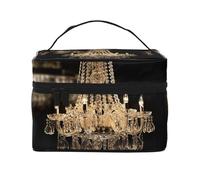 SDTYKHJ Makeup Bag for Women Cosmetic Bag Travel Toiletry Bag Gorgeous Crystal Chandelier Make Up Organizer with Handle