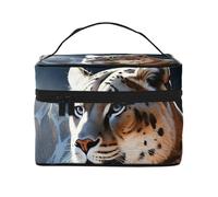 SDTYKHJ Makeup Bag for Women Cosmetic Bag Travel Toiletry Bag Mountain Lions Make Up Organizer with Handle
