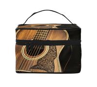 SDTYKHJ Makeup Bag for Women Cosmetic Bag Travel Toiletry Bag Old west guitar Make Up Organizer with Handle