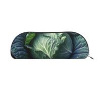 SDTYKHJ Pencil Case Bright Cabbage Big Pencil Bag Portable Coin Pouch Aesthetic Cosmetic Bag Leather Makeup Bag, Silver, One Size