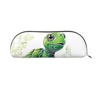 SDTYKHJ Pencil Case Cartoon Turtle Pattern Big Pencil Bag Portable Coin Pouch Aesthetic Cosmetic Bag Leather Makeup Bag
