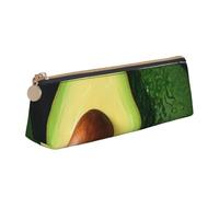 SDTYKHJ Pencil Case Half Cut Pieces Big Pencil Bag Portable Coin Pouch Aesthetic Cosmetic Bag Leather Makeup Bag