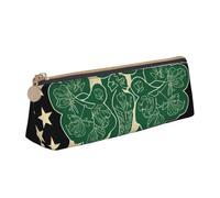 SDTYKHJ Pencil Case Irish American Flag Big Pencil Bag Portable Coin Pouch Aesthetic Cosmetic Bag Leather Makeup Bag