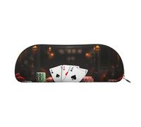 SDTYKHJ Pencil Case Poker Tournament Big Pencil Bag Portable Coin Pouch Aesthetic Cosmetic Bag Leather Makeup Bag