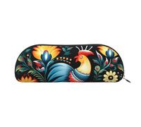 SDTYKHJ Pencil Case Polish Folk art Pattern Big Pencil Bag Portable Coin Pouch Aesthetic Cosmetic Bag Leather Makeup Bag