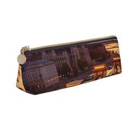 SDTYKHJ Pencil Case Sunset in Budapest Big Pencil Bag Portable Coin Pouch Aesthetic Cosmetic Bag Leather Makeup Bag