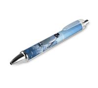 SDTYKHJ Penguin Antarctica Ice Ballpoint Pens Black Ink Pens | 1 PCS Retractable Gel Pens, Quick Dry Ball Point Pen Fine Point Smooth Writing Pens, Gifts for Men Women Office Supplies