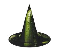 SDTYKHJ Pickle Halloween Witch Hat for Women Men Wide Brim Foldable Witches Hats Party Cosplay Costume Hat 2 PCS
