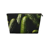 SDTYKHJ Travel Makeup Bag Large Capacity Cosmetic Bags for Women,Waterproof Portable Shaving Bag Small Toiletry Bag Pickle Leather Cosmetic Organizer Bags for Traveling, Gold, One Size