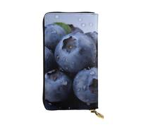 SDTYKHJ Women's Wallet Clutch Large Capacity Long Wallet Blueberry Leather Ladies Card Phone Holder Travel Purse