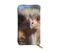 SDTYKHJ Women's Wallet Clutch Large Capacity Long Wallet Cute Ostrich Leather Ladies Card Phone Holder Travel Purse
