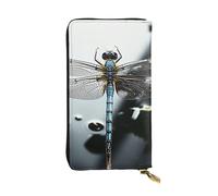 SDTYKHJ Women's Wallet Clutch Large Capacity Long Wallet Dragonfly Leather Ladies Card Phone Holder Travel Purse