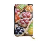 SDTYKHJ Women's Wallet Clutch Large Capacity Long Wallet Fresh Sweet Tarts Leather Ladies Card Phone Holder Travel Purse