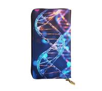 SDTYKHJ Women's Wallet Clutch Large Capacity Long Wallet Genetic Helix Leather Ladies Card Phone Holder Travel Purse
