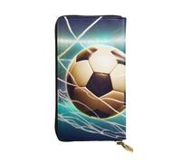 SDTYKHJ Women's Wallet Clutch Large Capacity Long Wallet Goal Soccer Leather Ladies Card Phone Holder Travel Purse