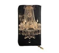 SDTYKHJ Women's Wallet Clutch Large Capacity Long Wallet Gorgeous Crystal Chandelier Leather Ladies Card Phone Holder Travel Purse