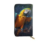 SDTYKHJ Women's Wallet Clutch Large Capacity Long Wallet Macaw Leather Ladies Card Phone Holder Travel Purse