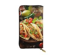 SDTYKHJ Women's Wallet Clutch Large Capacity Long Wallet Mexican Food Leather Ladies Card Phone Holder Travel Purse