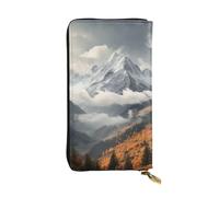 SDTYKHJ Women's Wallet Clutch Large Capacity Long Wallet Mountain Top Clouds Leather Ladies Card Phone Holder Travel Purse