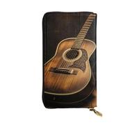 SDTYKHJ Women's Wallet Clutch Large Capacity Long Wallet Old west guitar Leather Ladies Card Phone Holder Travel Purse