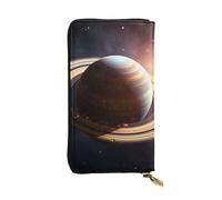 SDTYKHJ Women's Wallet Clutch Large Capacity Long Wallet Saturn Ring Leather Ladies Card Phone Holder Travel Purse